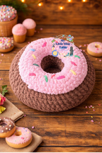 Crochet donut pillow | Amigurumi dessert | Donut decor