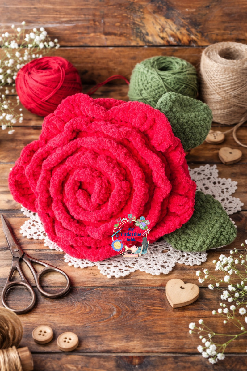 Rose Flower Cushion