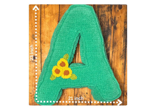 ALPHABET CROCHET PILLOW